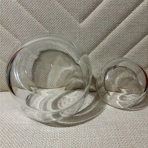 Pyrex Clear Glass Food Storage Bowls
